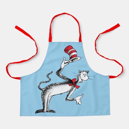 Tablier Le Chat Chapeauté s'incline (Recto)