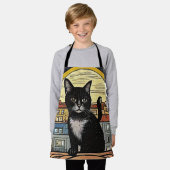 Tablier Le chat noir 4 (Porté)