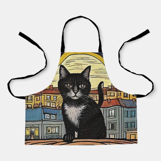 Tablier Le chat noir 4 (Recto)