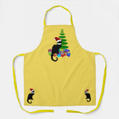 Tablier Le Chat Noir Santa Hat Christmas (Recto)