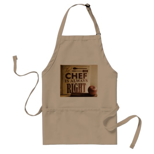 Tablier Le chef a raison avec de la cannelle et Apple (Devant)