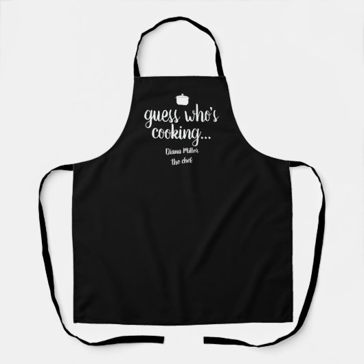 Tablier le chef cuisine black-apron (Recto)