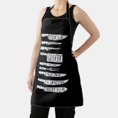 Tablier le chef cuisinier cuisinier cuisinier couteaux cou (Insitu)