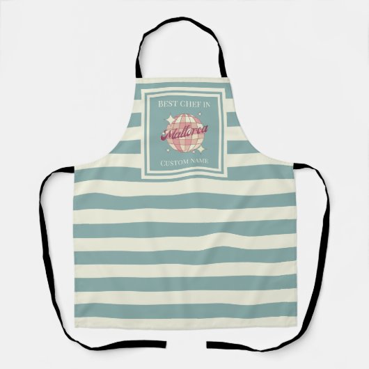 Tablier Le chef de Mallorca Espagne cuisine Apron (Recto)