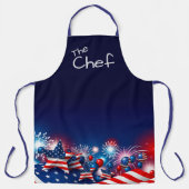 Tablier Le chef Stars, Stripes et Fireworks (Recto)