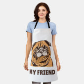 Tablier Le chien est mon ami (Porté)