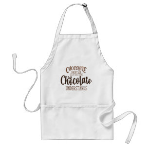 Tablier Le chocolat ne pose pas de questions stupides