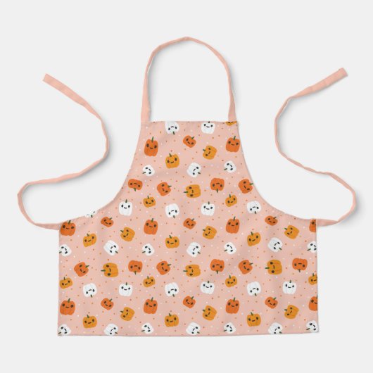 Tablier Le Citrouille Cute Kawaii fait face au Motif (Recto)