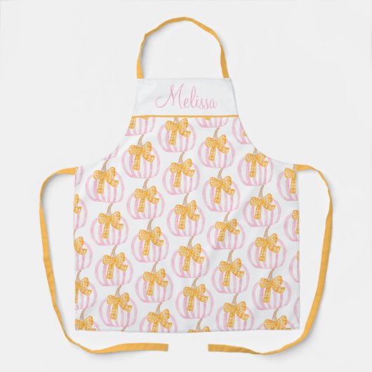 Tablier Le Citrouille de Preppy annonce la fête de Thanksg (Recto)