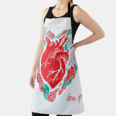 Tablier Le coeur anatomique de Valentine : carte unique (Insitu)