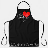 Tablier Le Coeur Chantant Élégant (Recto)