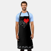 Tablier Le Coeur Chantant Élégant (Porté)