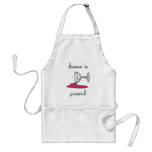 Tablier Le dîner est versé