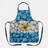 Tablier Le drapeau argentin café (Recto)