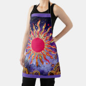 Tablier "Le feu de la danse du Cosmos" Le Soleil (Insitu)