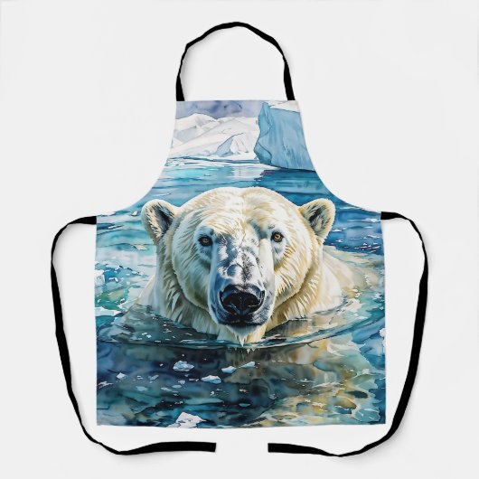 Tablier Le Gardien des glaces attentif (Recto)