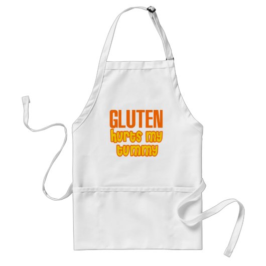 Tablier Le gluten blesse mon ventre (Devant)