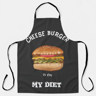 Tablier Le hamburger au fromage est sur ma chemise