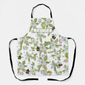 Tablier Le jardin de printemps fleurit et bourdons (Recto)