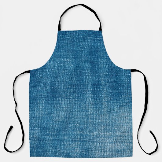 Tablier Le jean bleu texture gros plan. jean denim bleu (Recto)