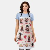 TABLIER LE JOUR DE VALENTINE ANME APRON (Porté)