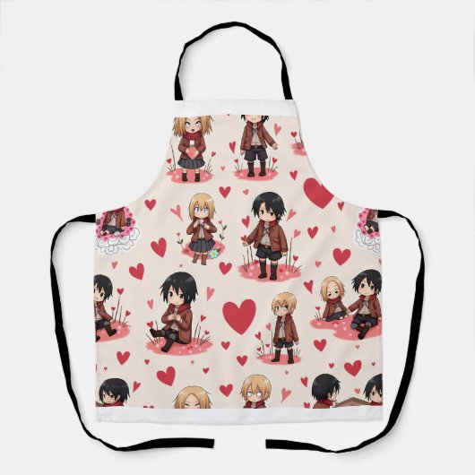 TABLIER LE JOUR DE VALENTINE ANME APRON (Recto)