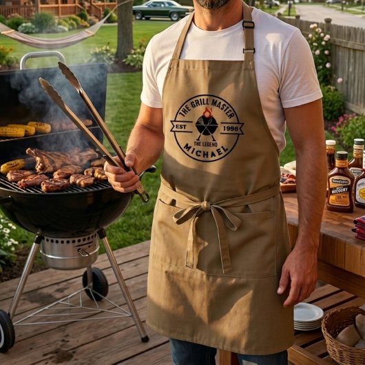 Tablier Le Maître du Grill Année de Création Nom Flamme