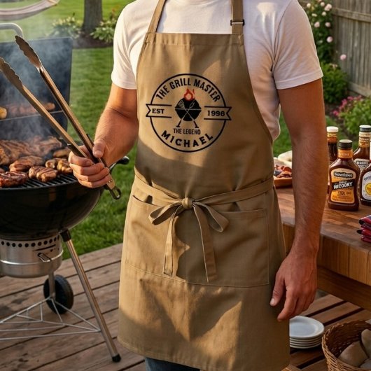 Tablier Le Maître du Grill Année de Création Nom Flamme