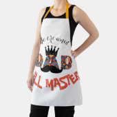 Tablier Le maître grill couronné : Lettres géométriques (Insitu)