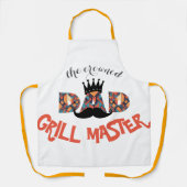 Tablier Le maître grill couronné : Lettres géométriques (Recto)