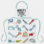 Tablier "Le meilleur papa du monde" dit do-it-yourself'Ent (Recto)