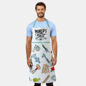 Tablier "Le meilleur papa du monde" dit do-it-yourself'Ent (Porté)