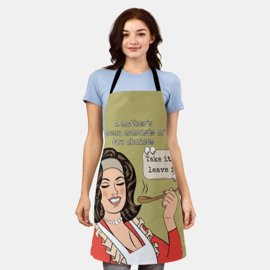 Tablier Le menu mère se compose de deux choix (Porté)