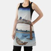 Tablier Le mont Housai Fuji vu d'en bas Pont Homme (Insitu)