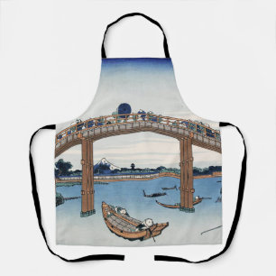 Tablier Le mont Housai Fuji vu d'en bas Pont Homme