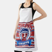 Tablier le mot krispin comme logo (Insitu)