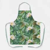 Tablier Le Motif blanc Lotus Tropical Canopy (Recto)