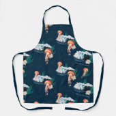 Tablier Le Motif de la méduse blanche Lotus Ocean (Recto)