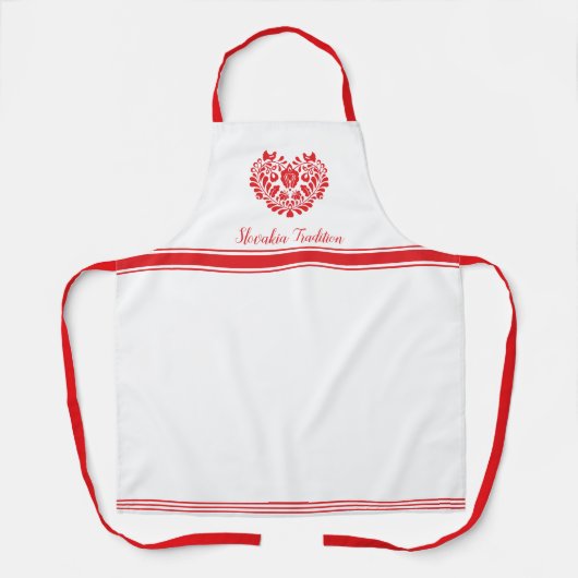 Tablier Le Motif folklorique slovaque Apron (Recto)