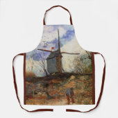 Tablier Le Moulin de la Galette par Vincent van Gogh (Recto)