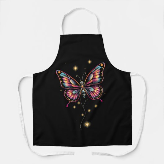 Tablier Le papillon gracieux : un symbole de la transforma (Recto)