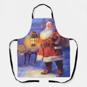 Tablier Le Père Noël et son renne (Recto)