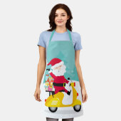 Tablier Le Père Noël sur son cyclone (Porté)