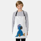 Tablier Le perroquet au coucher avec casquette (Porté)