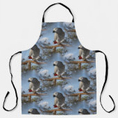 Tablier Le perroquet gris d'Afrique (Recto)