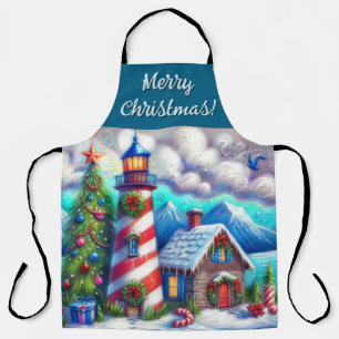 Tablier Le phare de Noël Montagne côtière marine