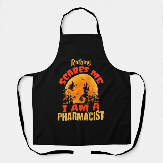 Tablier Le pharmacien Halloween une Halloween (Recto)