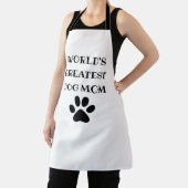 Tablier Le plus grand chien du monde maman texte personnal (Insitu)