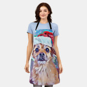Tablier Le plus mignon chien de Noël jamais vu ! (Porté)