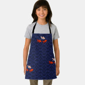 Tablier Le poisson rouge fantastique sur la vague de Seiga (Insitu)